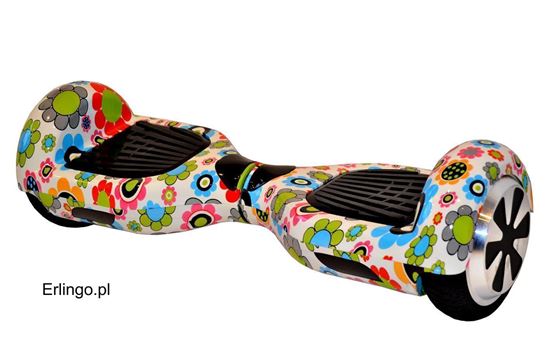 Deskorolka Elektryczna Hoverboard Classic kwiaty