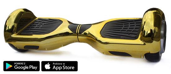 Deskorolka Elektryczna Hoverboard Classic Chrome złoty