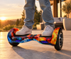 Obrazek Deskorolka elektryczna OIO Allroad 10’ Red-Blue Fire (LED; Bluetooth; Torba; ładowarka; Automatyczne balansowanie)